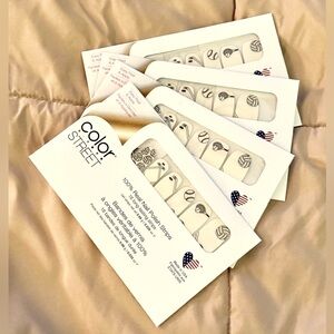 Set of (4) Color Street Nail Polish Strips Game Day